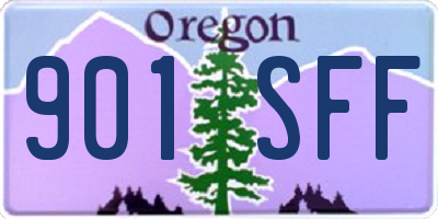 OR license plate 901SFF