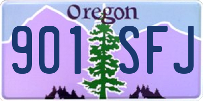 OR license plate 901SFJ