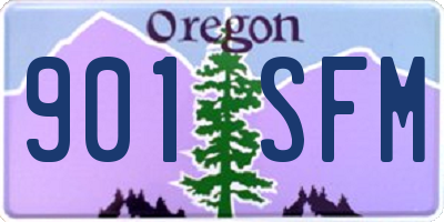 OR license plate 901SFM