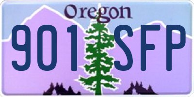OR license plate 901SFP
