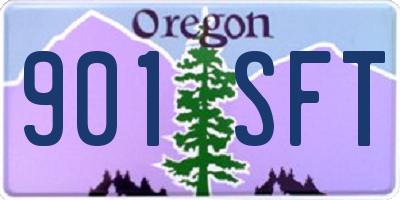 OR license plate 901SFT