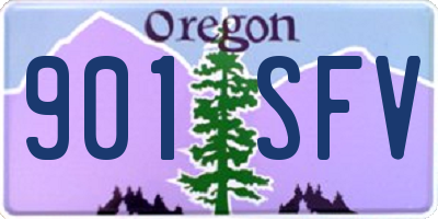 OR license plate 901SFV