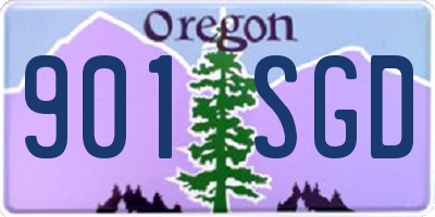 OR license plate 901SGD