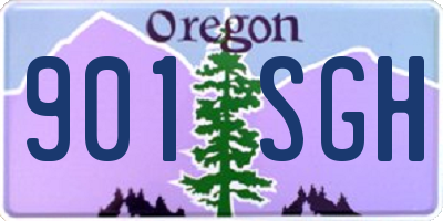 OR license plate 901SGH