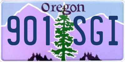 OR license plate 901SGI