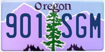 OR license plate 901SGM