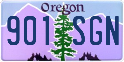 OR license plate 901SGN