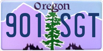 OR license plate 901SGT