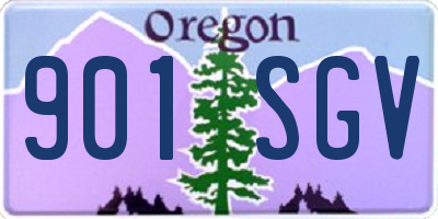 OR license plate 901SGV