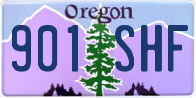 OR license plate 901SHF