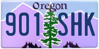 OR license plate 901SHK