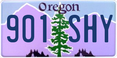 OR license plate 901SHY