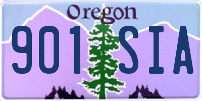 OR license plate 901SIA