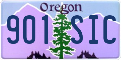 OR license plate 901SIC