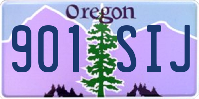 OR license plate 901SIJ