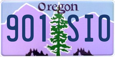 OR license plate 901SIO