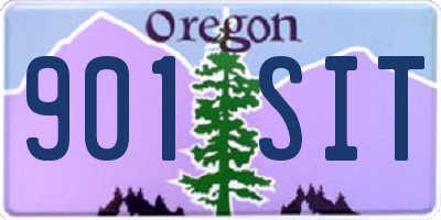 OR license plate 901SIT