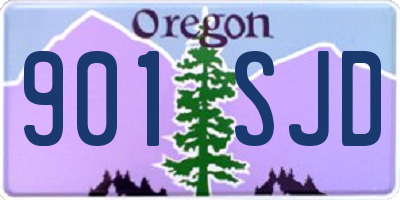 OR license plate 901SJD