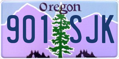 OR license plate 901SJK