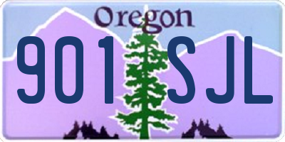 OR license plate 901SJL