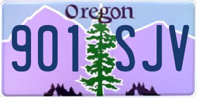 OR license plate 901SJV