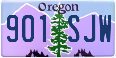 OR license plate 901SJW
