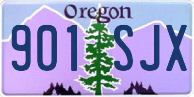OR license plate 901SJX