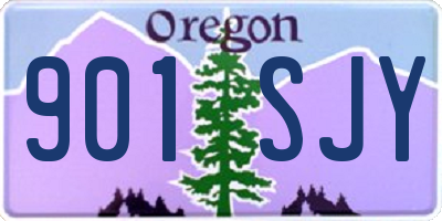 OR license plate 901SJY