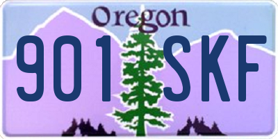 OR license plate 901SKF