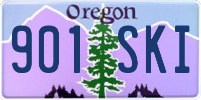 OR license plate 901SKI