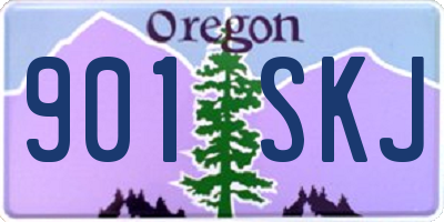 OR license plate 901SKJ