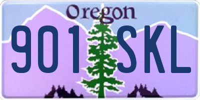 OR license plate 901SKL