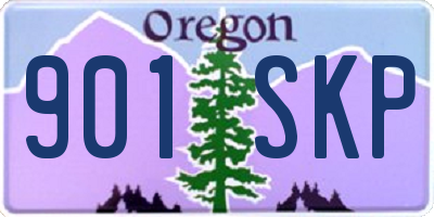 OR license plate 901SKP