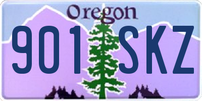 OR license plate 901SKZ