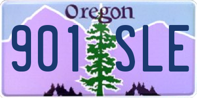 OR license plate 901SLE