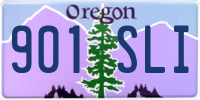 OR license plate 901SLI