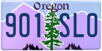OR license plate 901SLO