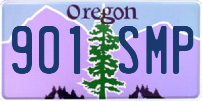 OR license plate 901SMP