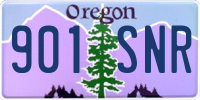 OR license plate 901SNR