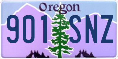 OR license plate 901SNZ