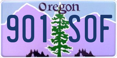 OR license plate 901SOF