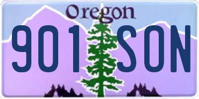 OR license plate 901SON