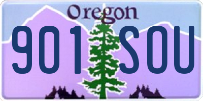 OR license plate 901SOU