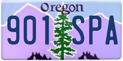 OR license plate 901SPA