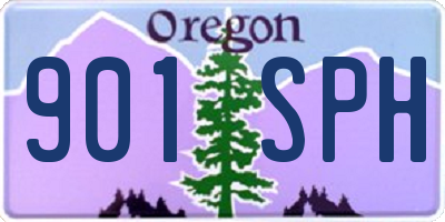 OR license plate 901SPH