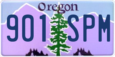 OR license plate 901SPM