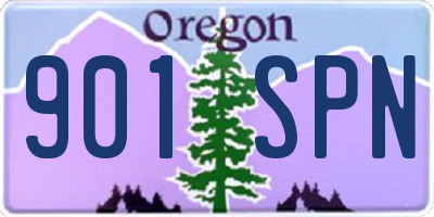 OR license plate 901SPN