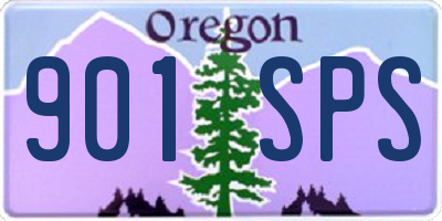 OR license plate 901SPS