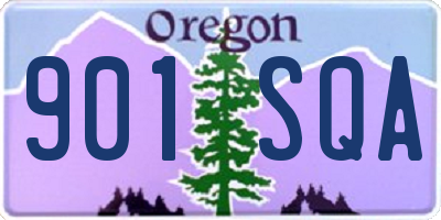 OR license plate 901SQA