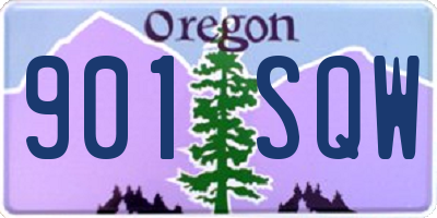 OR license plate 901SQW